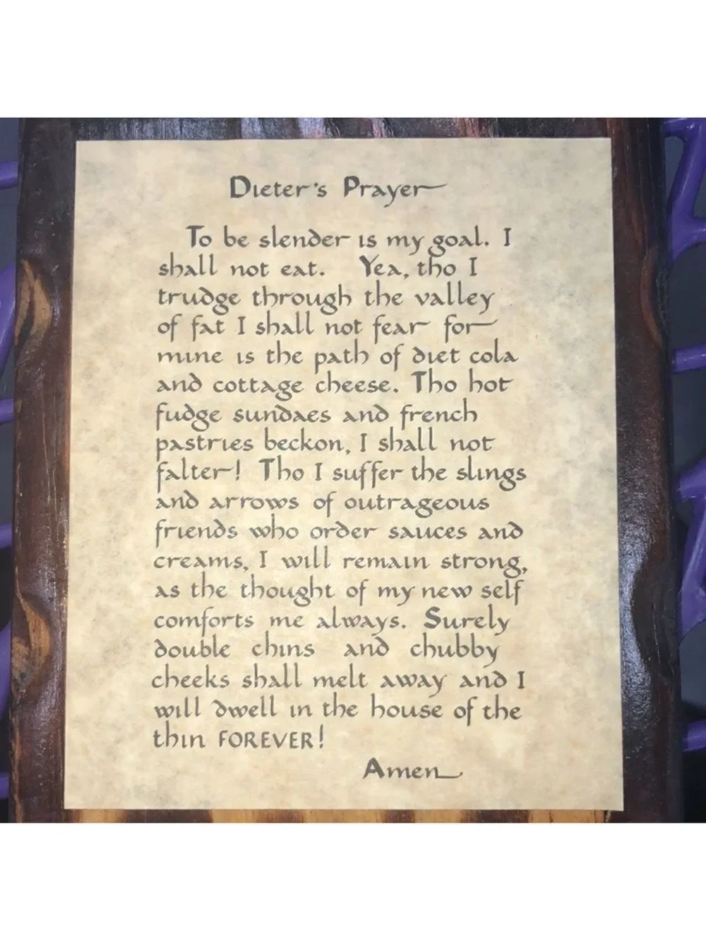 Vintage Dieter’s Prayer Hand Carved Wooden